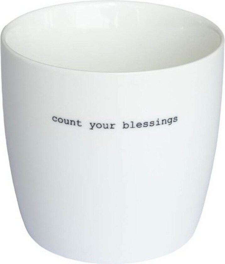 Krus Count your blessings 30 cl hvit