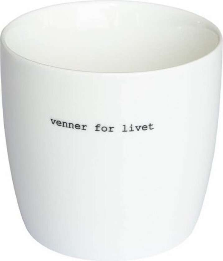 Krus Venner for livet 30 cl hvit