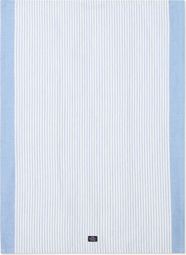 Striped Linen/Cotton Kitchen Towel - Blue - 50X70
