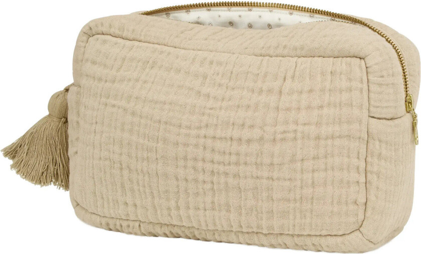 Muslin Toiletry Bag - Ocs - Latte - Beige - ONE SIZE