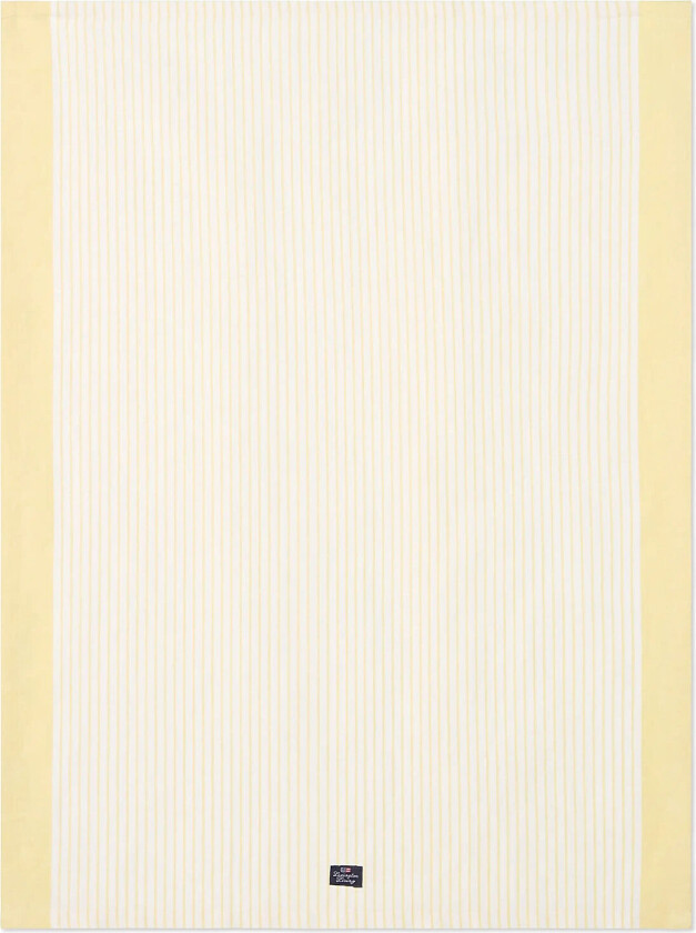 Striped Linen/Cotton Kitchen Towel - Yellow - 50X70