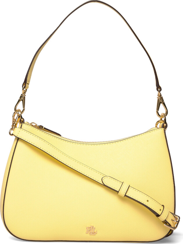 Crosshatch Leather Medium Danni Bag - Yellow - ONE SIZE