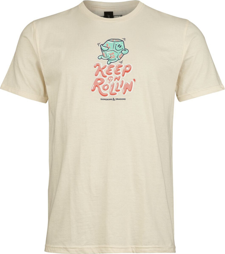 gaming T-skjorte - Roll the Dice - S til XXL - Herrer - hvit