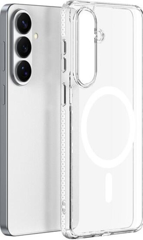 Clin Mag-etui kompatibelt med MagSafe for Samsung S26 - gjennomsiktig