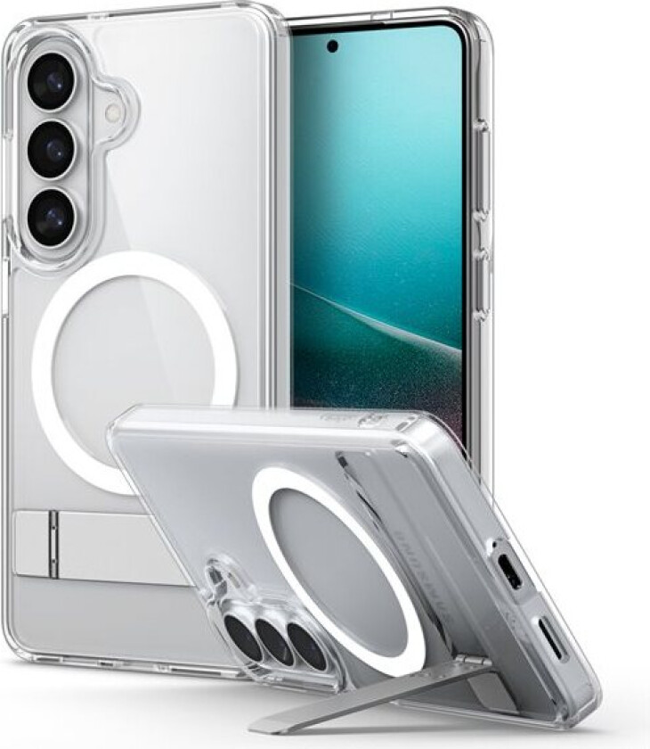 Ultra Hybrid S Mag MagSafe-etui for Samsung Galaxy S26+ - klart og hvitt