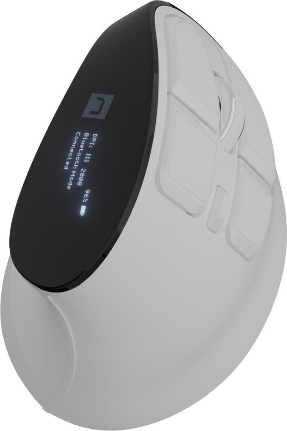 NMY-2378 Tr??dl??s Mus ??? Optisk, USB-A/USB-C ??? Svart/Hvit