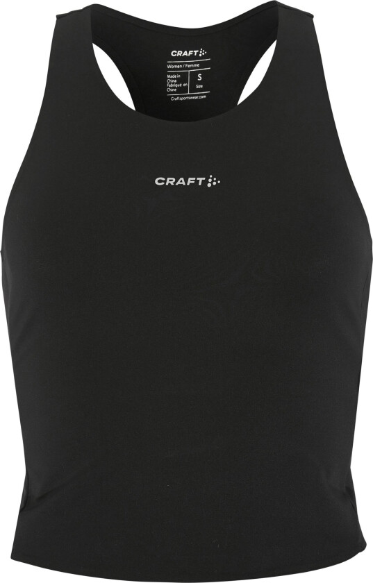 Women's Hypervent Cropped Pocket Singlet Black