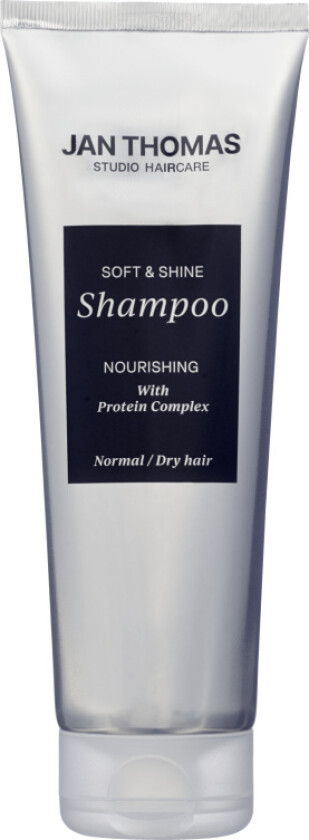 Jan Thomas Shampoo Soft & Shine Shampoo.
Gi håret ditt den pleien det fortjener med et luksuriøst produkt utviklet av – kjent for sin ekspertise innen skjønnhet og hårpleie.