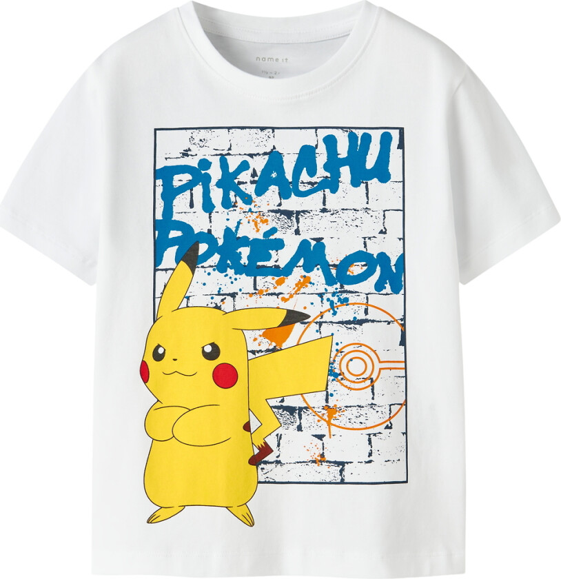 T-skjorte - NmmMihat - Pokémon - Bright White - - 4 år (104) - T-skjorte