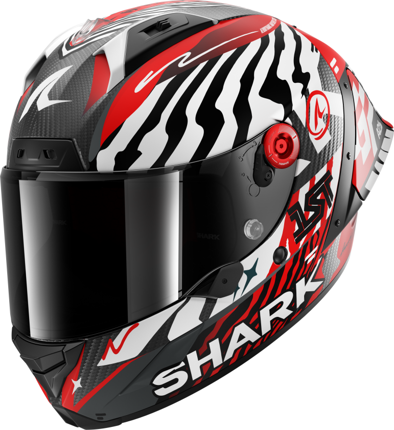 Helhjelm Shark Aeron-GP FIM Racing #2 Speed-Fancy Hvit/rødXL