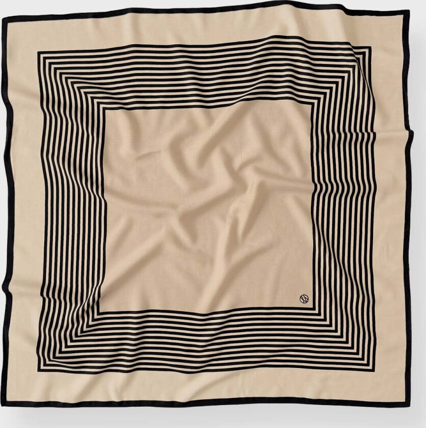 Bilde av Scarf Wool Striped Svart/creme ONESIZE