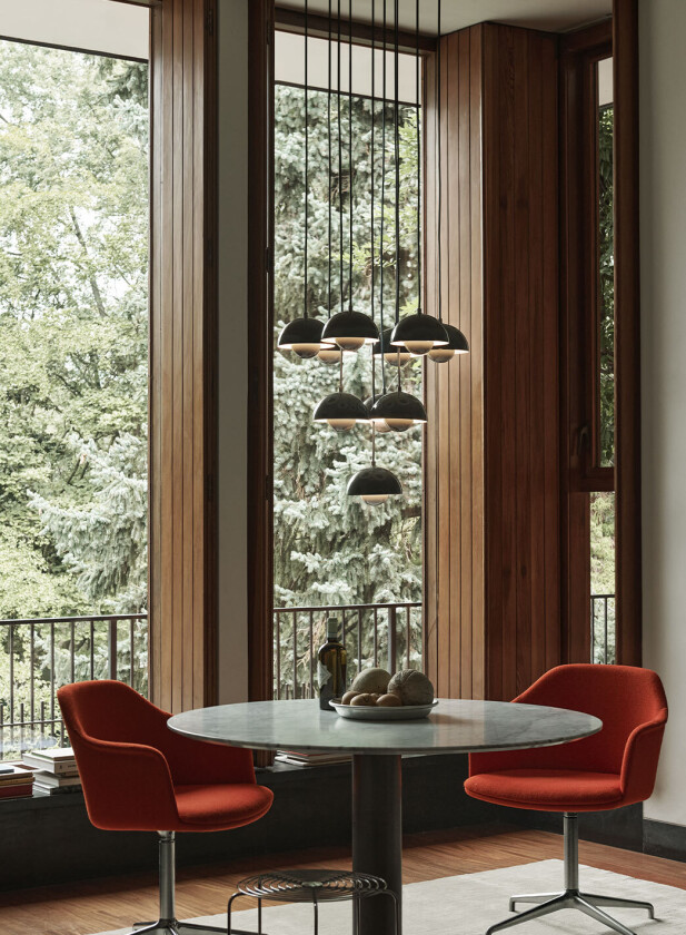 Flowerpot Chandelier VP10 10-lys Ø53 - gråbeige