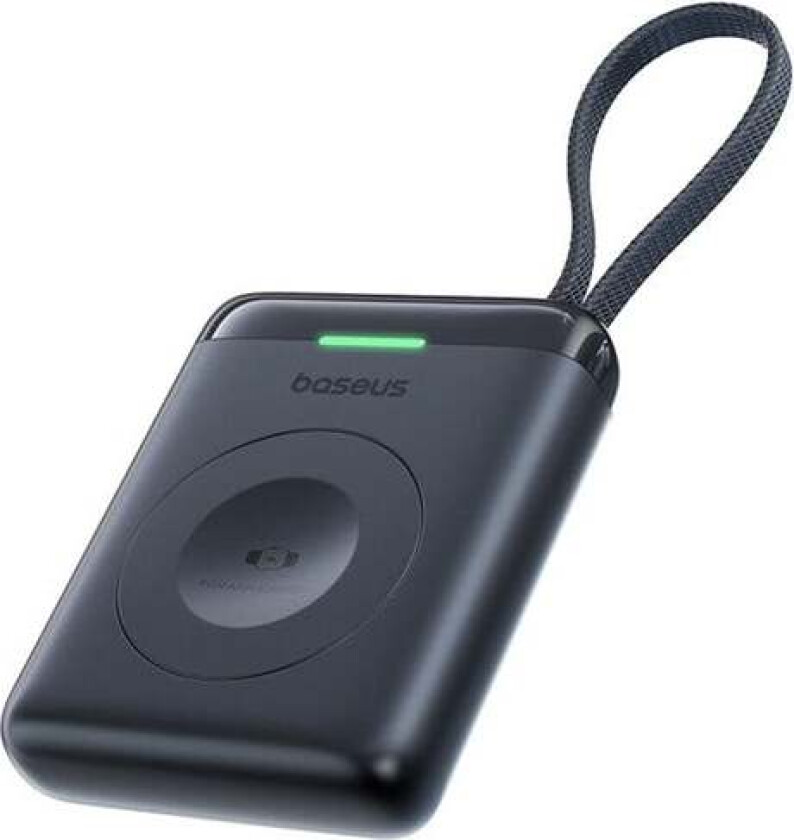 EnerFill FW11 5W Power Bank for Apple Watch with Built-in Cable - Black Nødlader - Svart