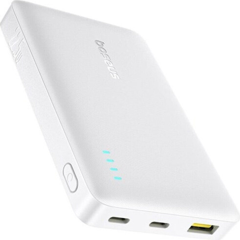 EnerFill FP21 Power Bank 10000mAh 22.5W USB-A - USB-C - White Nødlader - Hvit - 10000 mAh