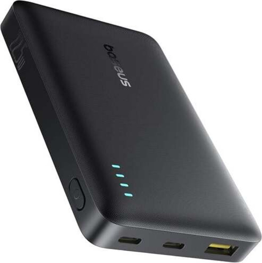 EnerFill FP21 Power Bank 10000mAh 22.5W USB-A - USB-C - Black Nødlader - Svart - 10000 mAh
