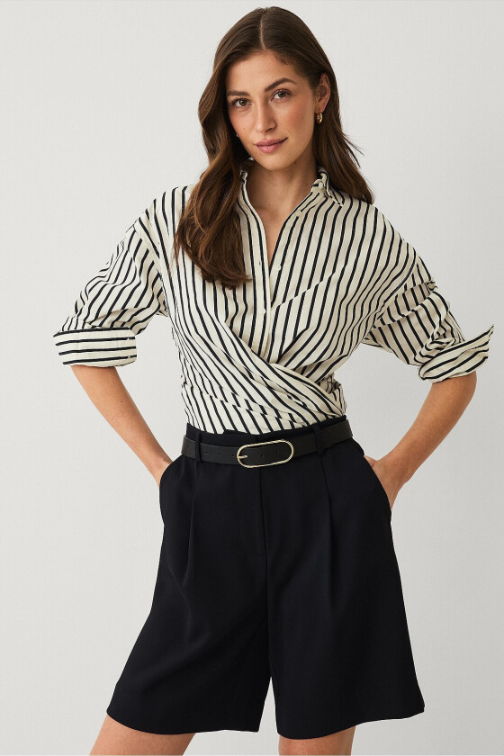 Bred dresshorts - Svart