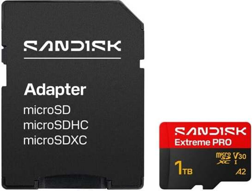 Extreme PRO microSD/SD - 250MB/s - 1TB