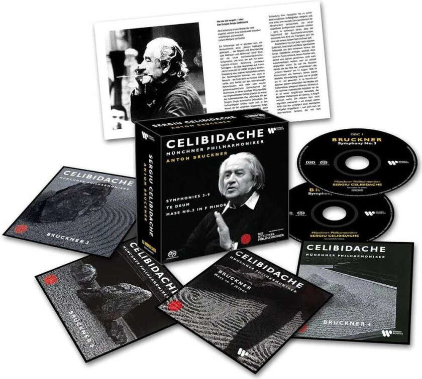 Bilde av Sergiu Celibidache, Münchner Philharmoniker Bruckner Symphonies 39 Te Deum Mass 3 CD