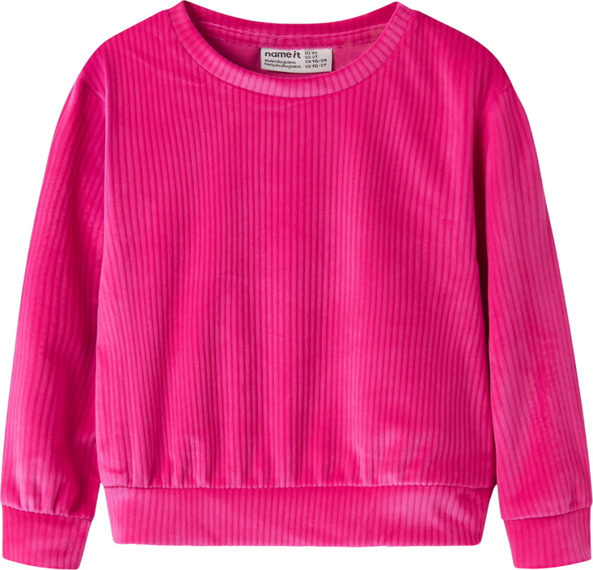 Collegegenser - NmfVeloa - Fuchsia Purple - - 3 år (98) - Collegegenser