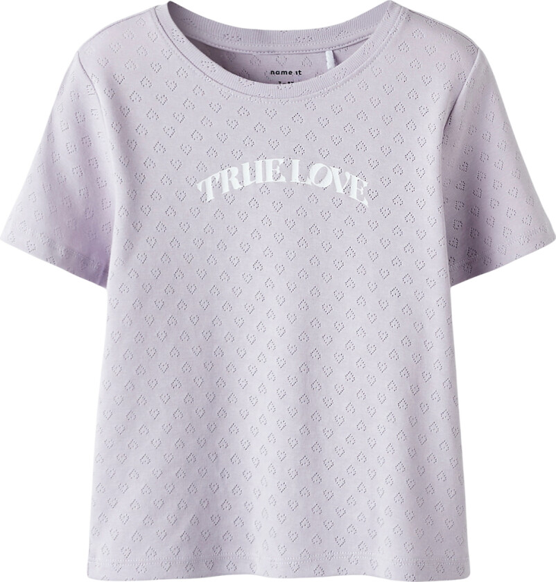 T-skjorte - NkfFreya - Misty Lilac - - 7-8 år (122-128) - T-skjorte