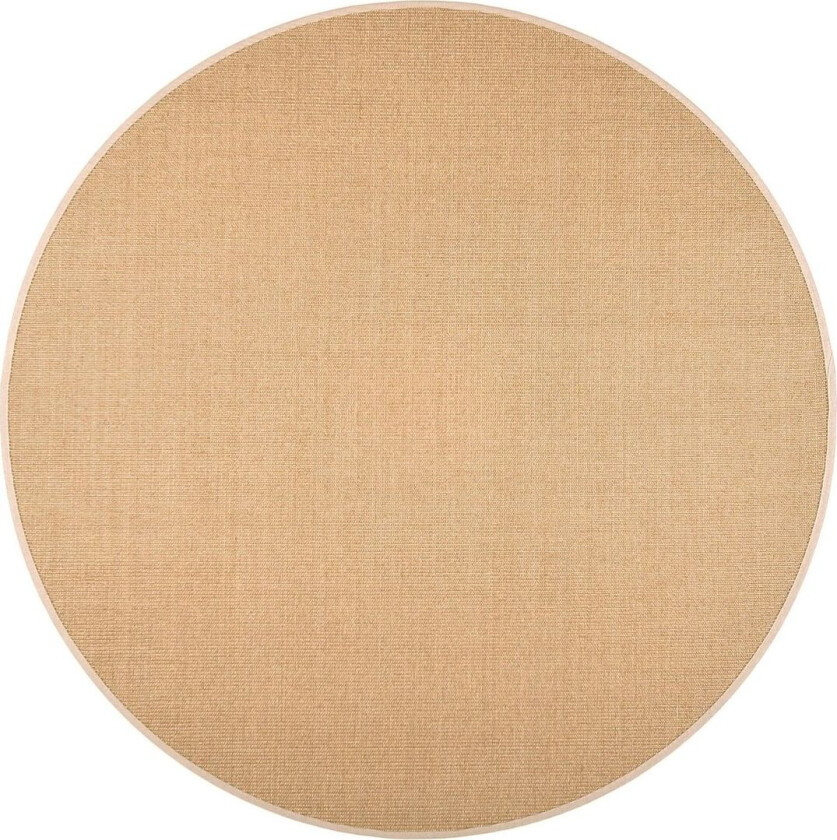 Sisal Matte Rund 133 cm Beige/Grå - Vm Carpet
