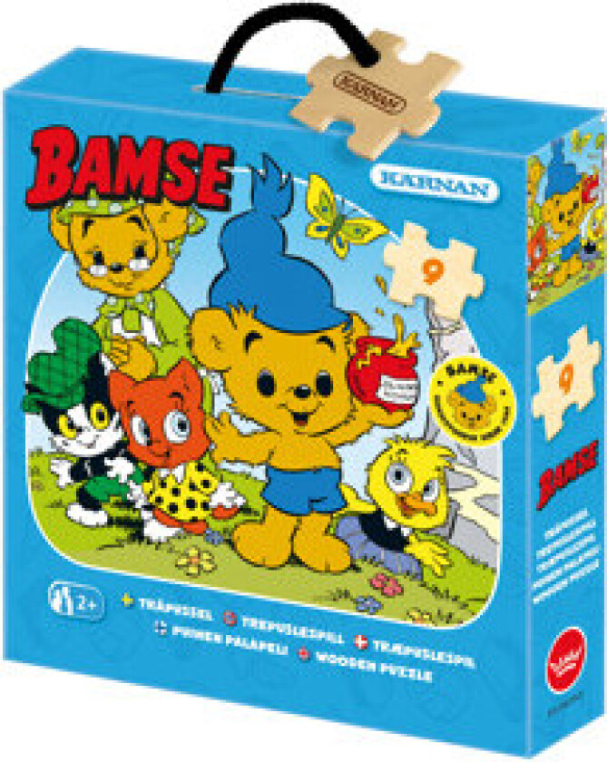 Tre-puslespill 9 biter Da Bamse var liten