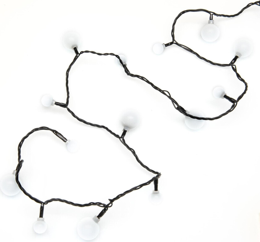 Cherry lyslenke utendørs, 80 hvite lys, 6,32 meter