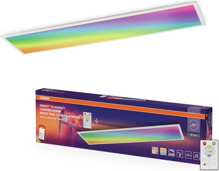 OSRAM SMART+ WiFi LED-panel PLANON MAGIC hvit 120 cm RGB CCT