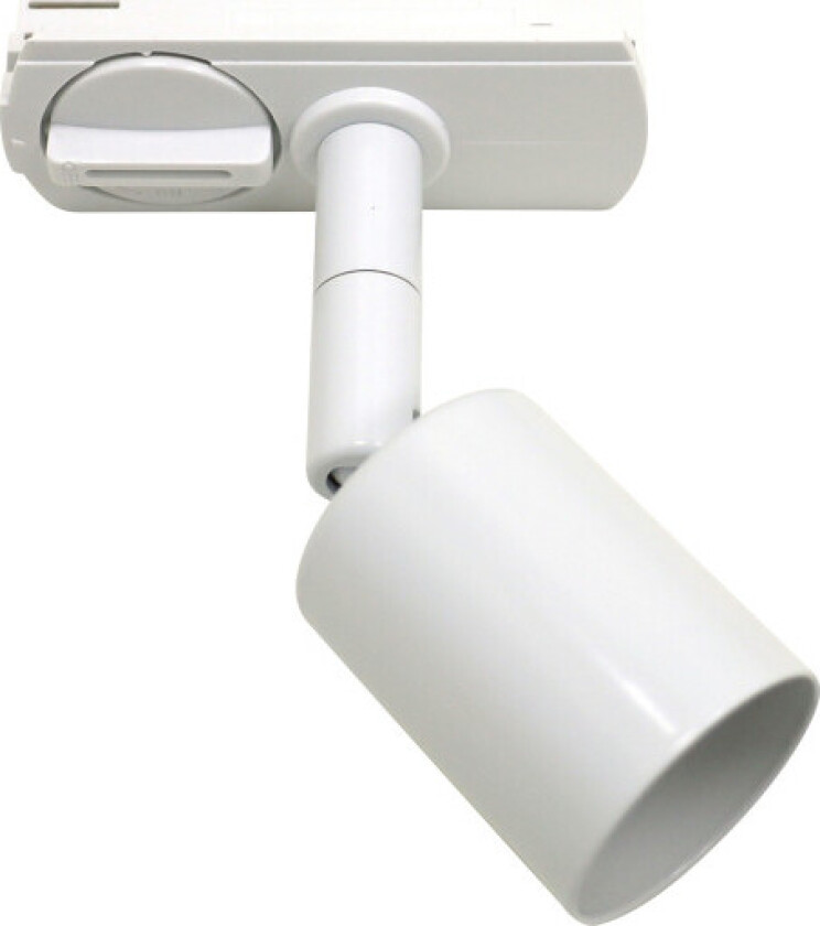 Spot Track lys, 1F, GU10 ECO, eksklusiv lyskilde, matt hvit