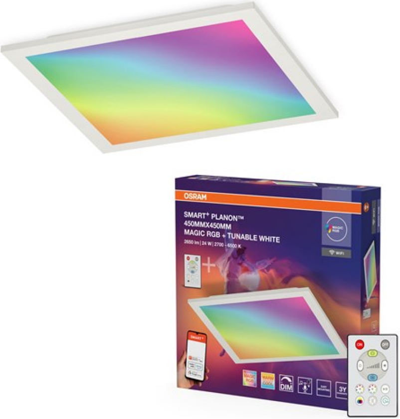 OSRAM SMART+ WiFi LED-panel PLANON MAGIC, hvit 45 cm RGB CCT