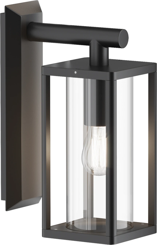 vegglampe Cell, grafitt, aluminium, høyde 20 cm, IP65