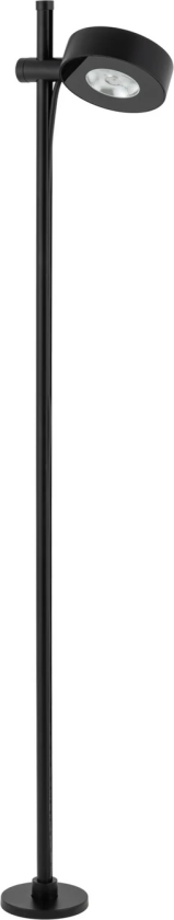 LED-sokkellampe Tessa, svart, aluminium, høyde 100 cm