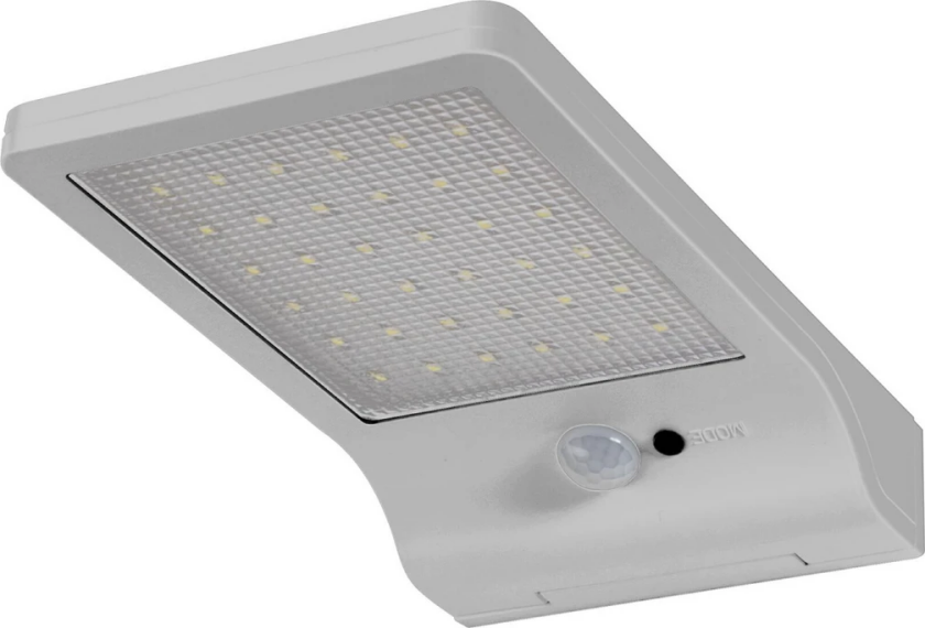 OSRAM LED-solcellelampe for utendørs bruk DOORLED, sølv Sensor IP44