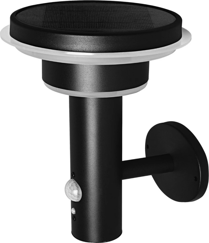 OSRAM LED-vegglampe ENDURA STYLE SOLAR DOUBLE CIRCLE svart