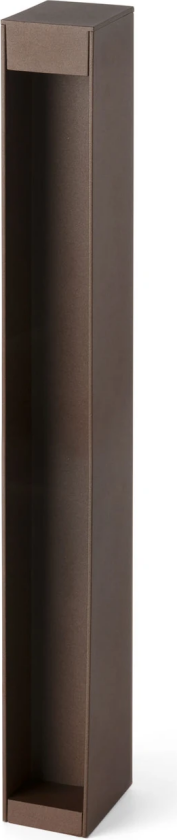 LED-sokkellampe Cerler, brun, 60 cm, metall, IP65, CCT