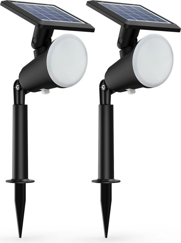 LED-lampe med jordspyd Jivix, 2-pak