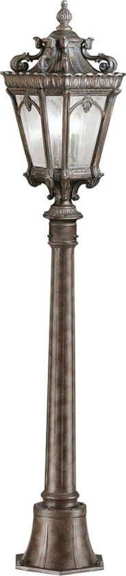 Tournai veilampe, høyde 110 cm, aluminium, glass