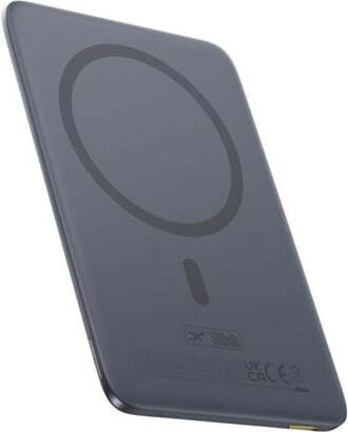 PicoGo AM41 Ultra-Slim 5000mAh 20W MagSafe Compatible Power Bank with Bases Simple USB-C 60W 30cm Cable - Titanium Nødlader - Grey - 5000 mAh