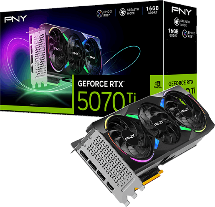 GeForce RTX 5070 Ti Epic-X - 16GB GDDR7 RAM - Grafikkort