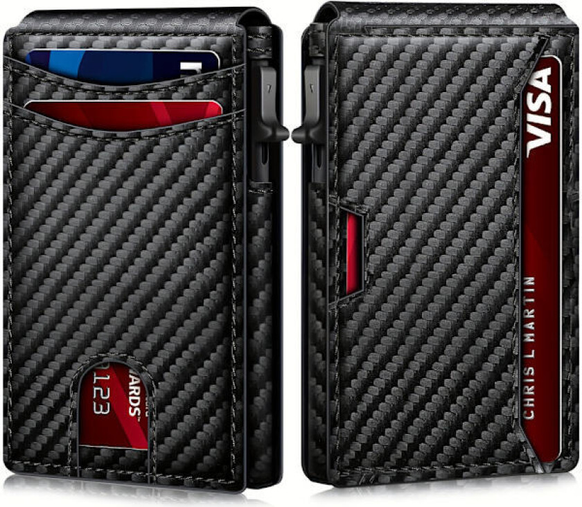Bilde av Moderne Slim Lommebok for Reise & Daglig Bruk Minimalistisk Lommebok for Frontlomme RFID-beskyttet Slim Lommebok