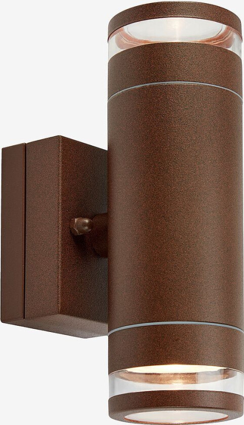 Vegglampe Luno 2L, Brun