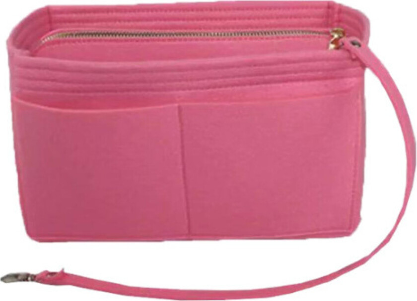 2023 Ny Beste Rabatt Reiseveske Organizer Håndveske Filtveske Tote Liner Lommebok Innlegg Kvinner 3 Størrelser Rosa 26*13*16