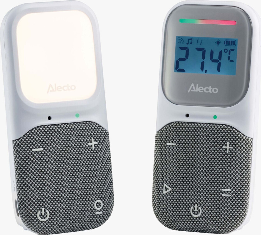 Alecto DBX140 Babycall, Hvit/Grå - Babycalls - Plast