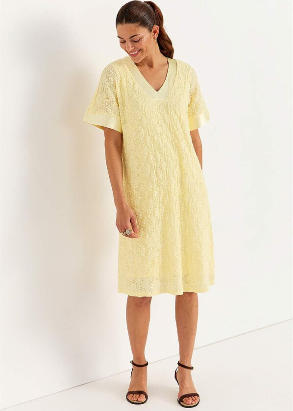 Blondekjole med stretch