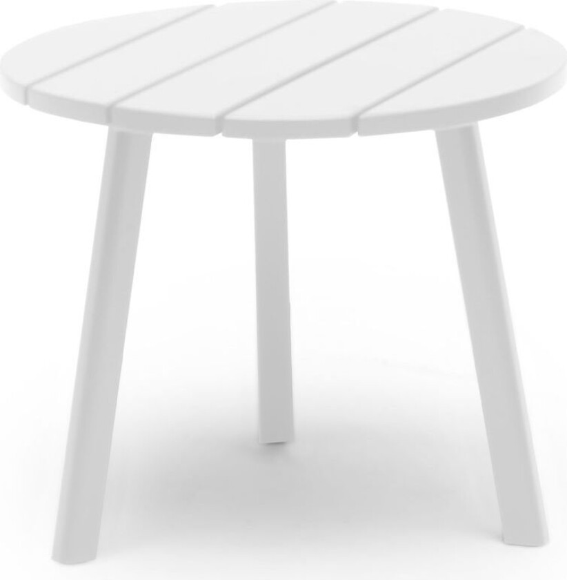 Sidebord Hillerstorp Tennessee Ø50 cm - Hvit