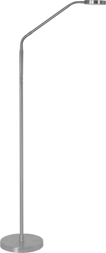 LED-gulvlampe Comfort, nikkel, 135 cm metall CCT dimmer