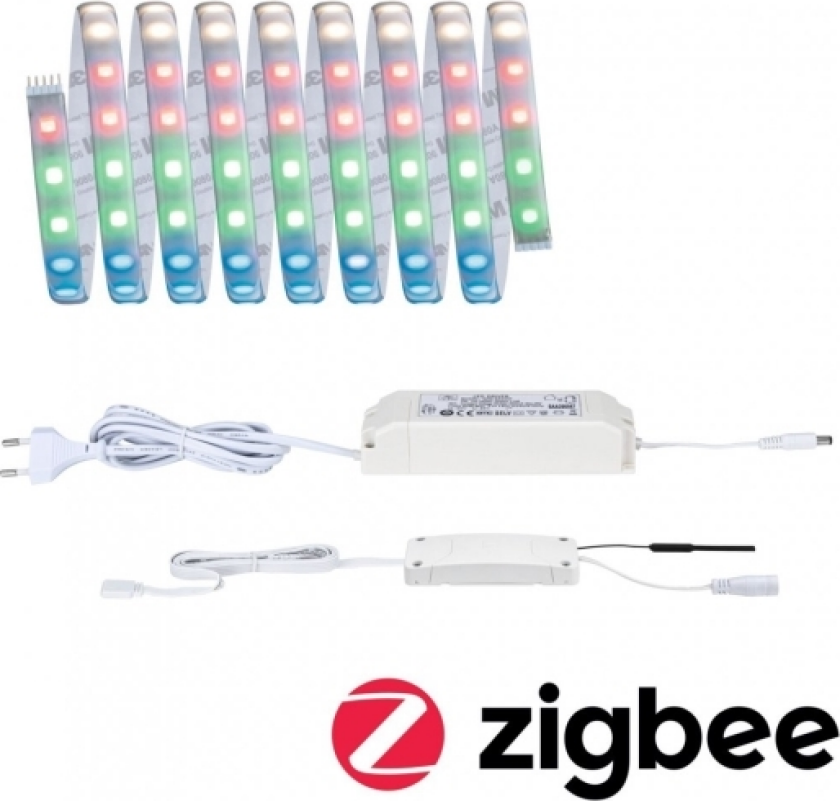 Rgbw Coated Basic Set, Smartstripelys, Sølv, Zigbee, Integrert Led, 3000 K, 1200 Lm