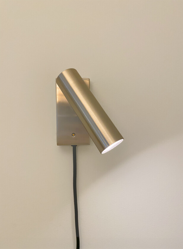 Slim vegglampe - oxidert