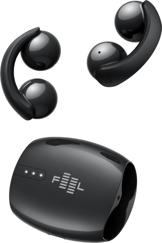 Clip Open Ear True Wireless ørepropper, svart