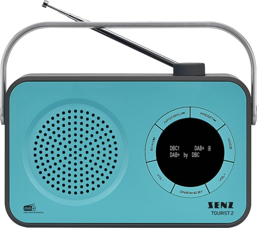 Tourist 2 radio FM/DAB+, blå